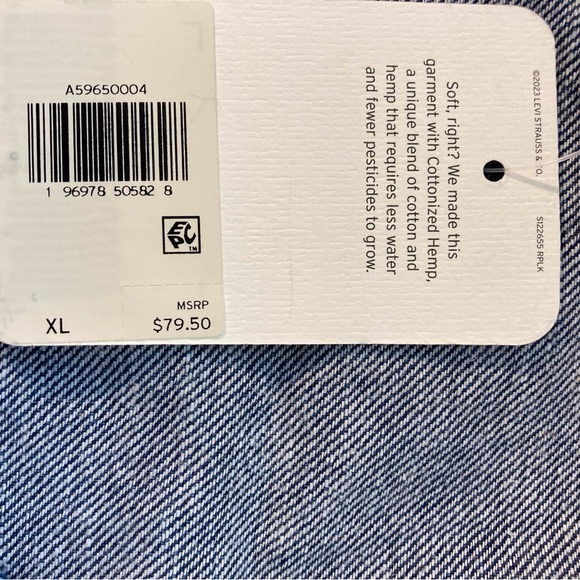 Levi’s Cropped Denim Shirt – MODERN MINIMALIST CHIC women’s XL - Picture 10 of 10
